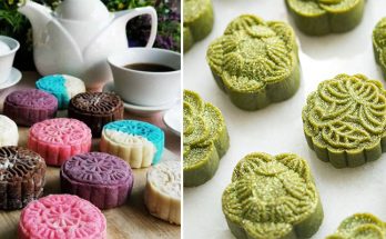 Crafting a Homemade Japanese Mooncake with Matcha and Azuki Bean Paste