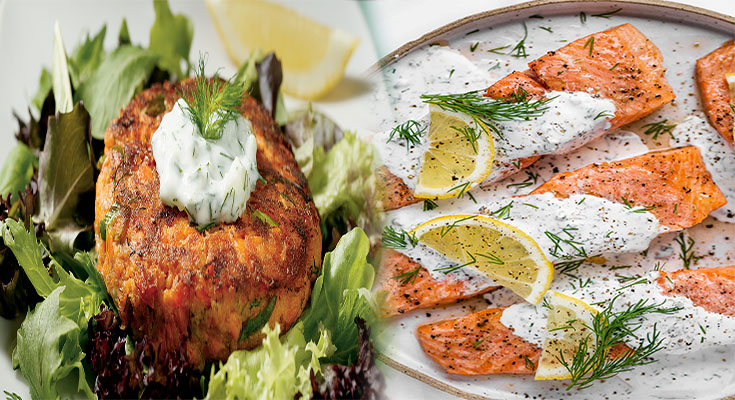 Baked Salmon Cakes with Lemon Dill Sauce: A Delicious and Healthy Seafood Dish