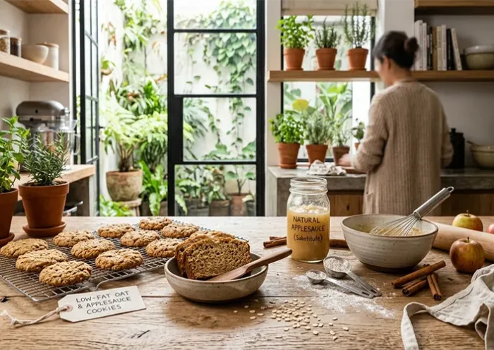 Low-Fat Baked Goods and Cookies Using Applesauce Substitute