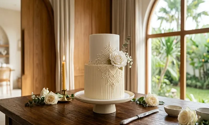 Small Simple Two-Tier Wedding Cake Ideas for Modern Couples